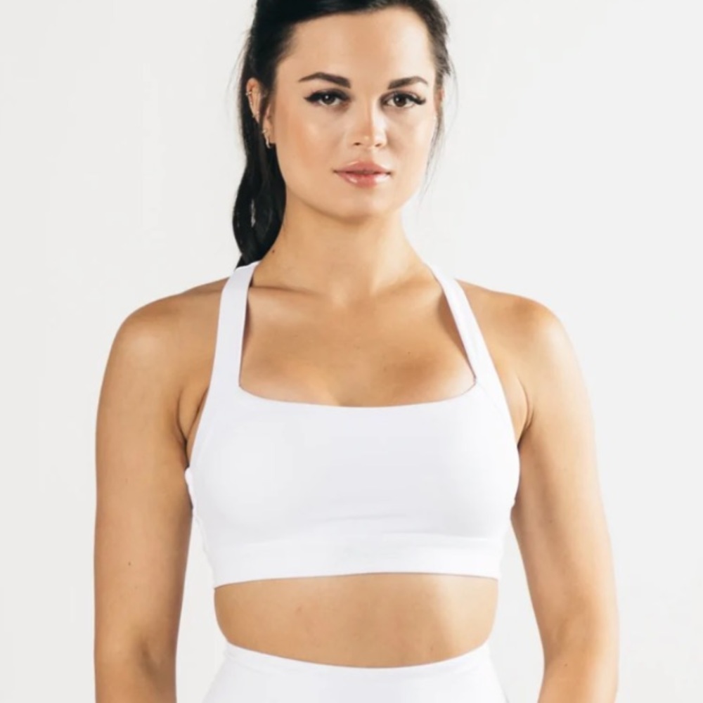 Alphalete Pulse Balance Sports Bra White XL